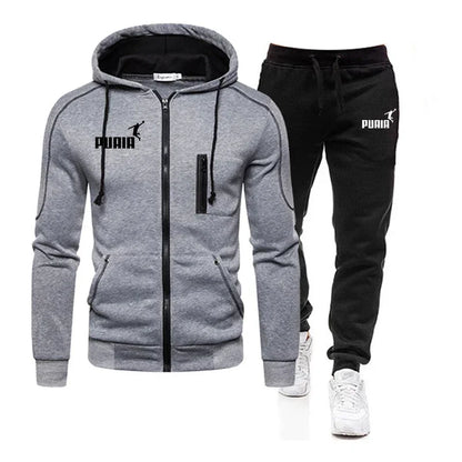 2026 Men's Zipper Casual Jacket Set of Two Comfortable Sports Shirt