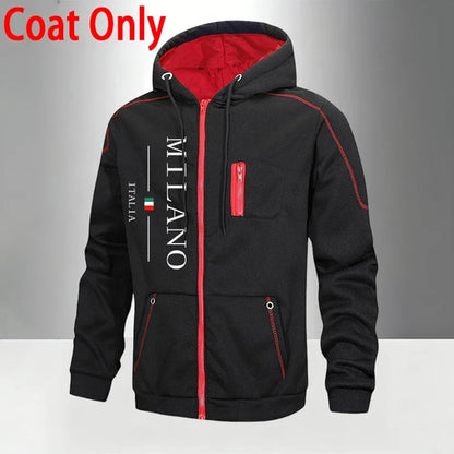 italy Fashion Men's Set/Coat/Pants Autumn Winter Daily Casual Sports