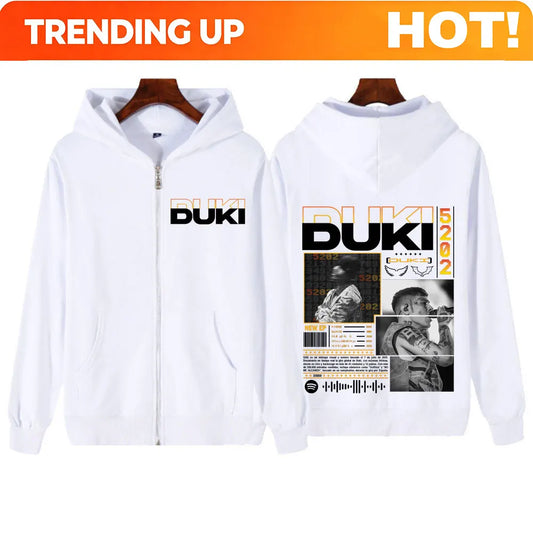 Rapper Duki Duki 5202 MIXTAPE 2025 Album Zipper Hoodies Men Women