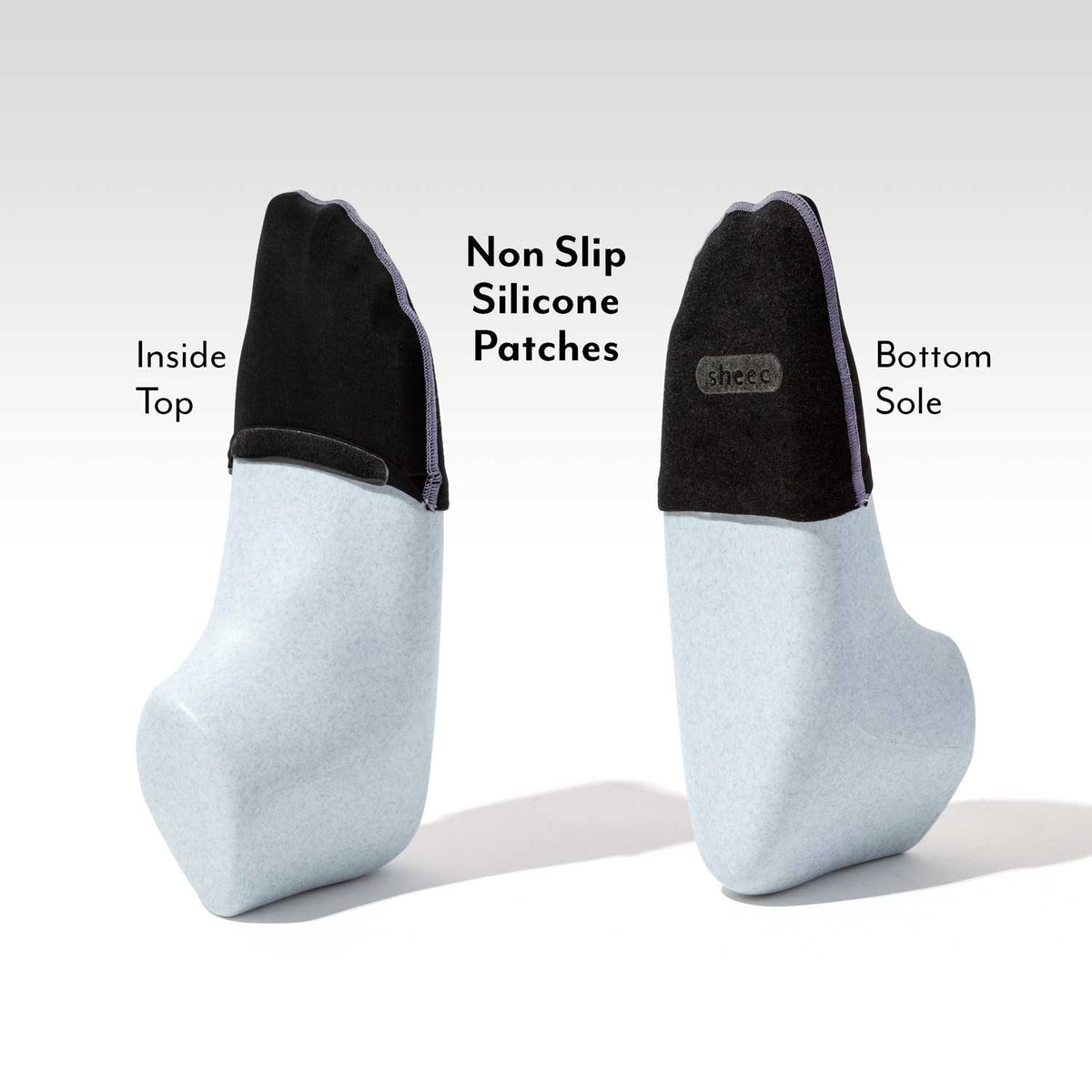 Ultra Thin Toe Cover Half Socks | Brown