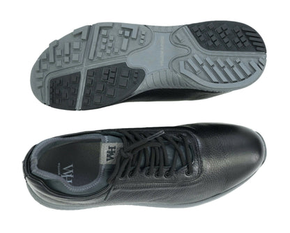 Men's Ace Deerskin Golf Shoes - in All Black