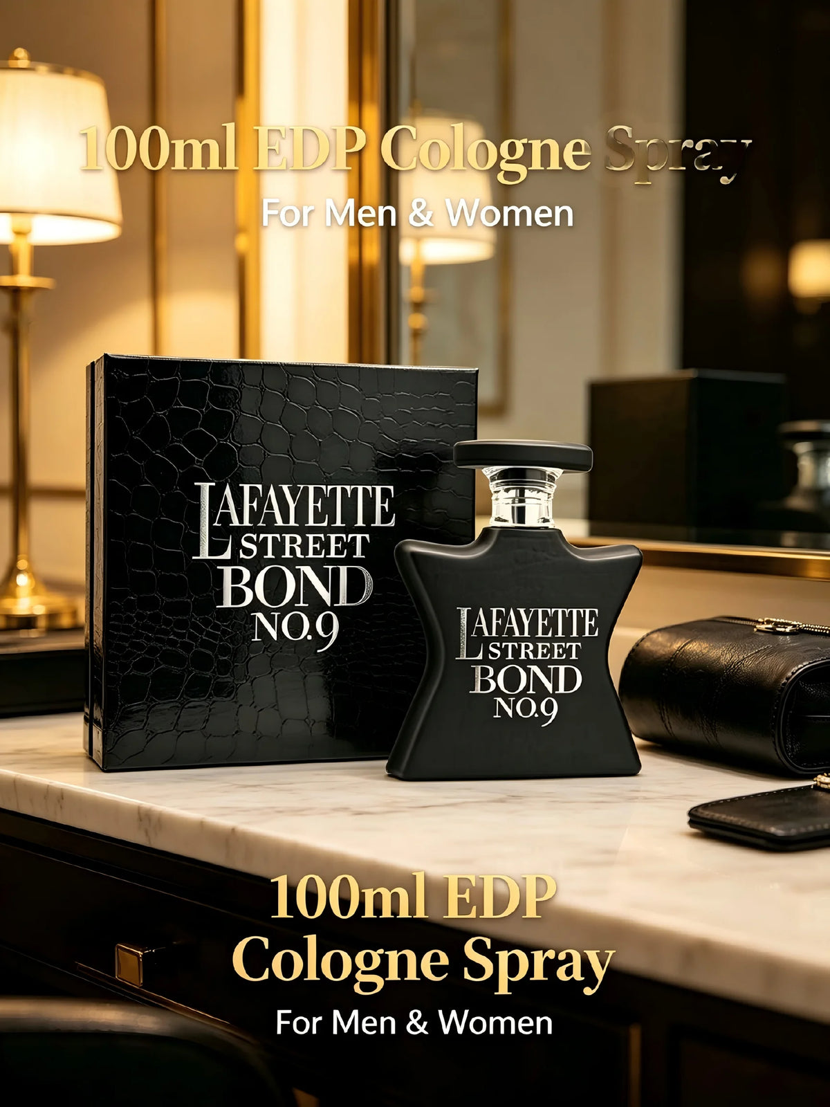 New Arrival Bond No.9 Lafayette Street EDP 100ml 3.3oz Black Star Perfume Bergamot Apple Vanilla Amber Wood Long Lasting Fragrance Men Women Labor Day Halloween Thanksgiving Black Friday Cyber Monday Christmas Gift Idea Best Seller Fast US Shipping