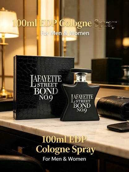 New Arrival Bond No.9 Lafayette Street EDP 100ml 3.3oz Black Star Perfume Bergamot Apple Vanilla Amber Wood Long Lasting Fragrance Men Women Labor Day Halloween Thanksgiving Black Friday Cyber Monday Christmas Gift Idea Best Seller Fast US Shipping