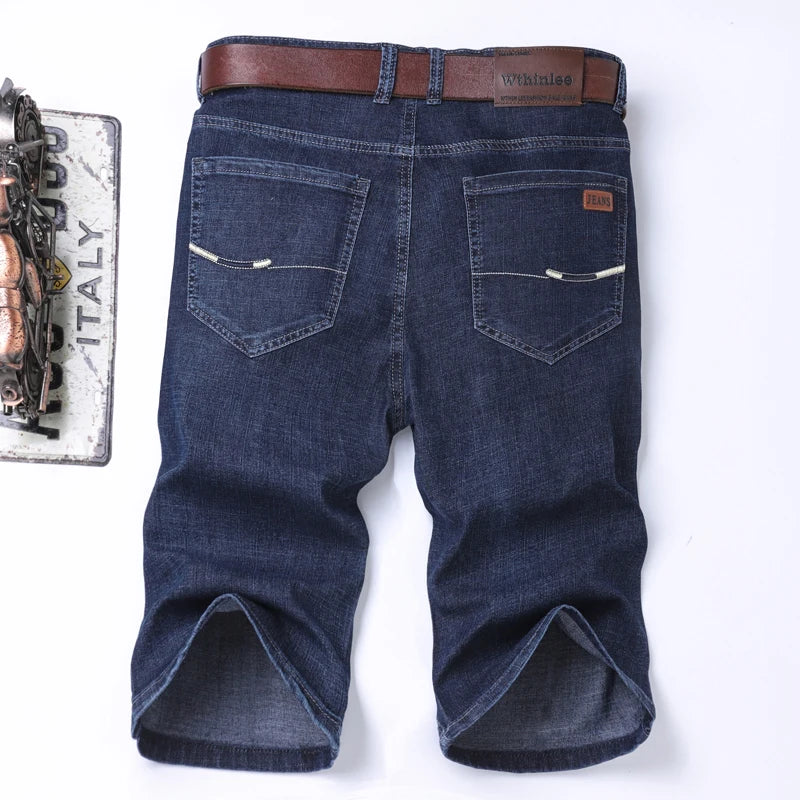 6 Model Classic Style Men's Slim Denim shorts Summer New Business Fashion Thin Stretch Short Casual Pants Male