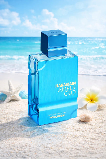 Al Haramain Aqua Dubai Perfume 60ml Extrait Unisex Fresh Marine Citrus Amber Clean Long Lasting Summer Signature Gift Spray