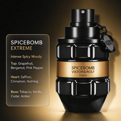 Viktor&Rolf Spice Extreme Eau De Toilette 150ml, Intense Spicy Woody Unisex Perfume, Powerful Long Lasting Fragrance with Cinnamon, Saffron & Cedar, Great for Evening Events, Date Nights and Special Occasions, Wonderful Gift for Men & Women