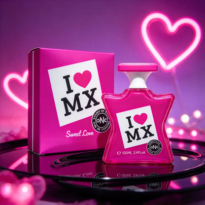 100ml “Sweet Love” Unisex Perfume (I Love MX EDP) — A Long-Lasting Floral-Fruity-Musk Fragrance; an Ideal Gift for Women, Perfect for Dates or Parties.