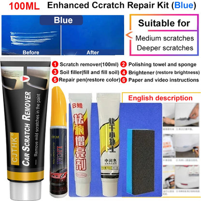 Car Scratch Remover Auto Paint Repair Wax Car Polish Body Grinding Compound Paint Care Tools Vehicle Surface Restorer