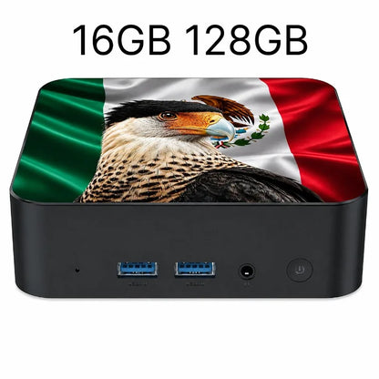 Powerful Portable Gaming Mini PC New Mexico Brazil Flag Core i3 6100 16GB 2TB M.2 SSD Win11 4K@60Hz HD