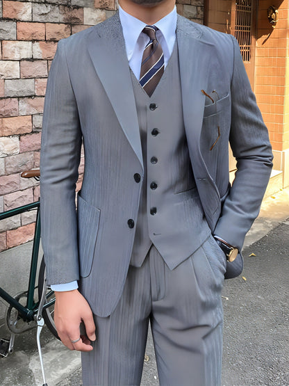 Montedor™ – Retro Wool Slim Suit for Autumn & Winter