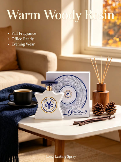 New Arrival Bond No 9 Governors Island EDP 100ml 3.3oz Incense Resin Ambergris Propolis Cedarwood Vetiver Ambroxan Long Lasting Perfumes Sprays Men Women Labor Day Halloween Thanksgiving Black Friday Cyber Monday Christmas Gift Ideas Best Seller Fast US
