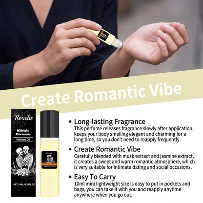 Halloween Perfume Roller Classic Cologne Long-Lasting Floral Musk Fragrance High Quality Scent Midnight Fantasy Gentle Charming Eau De Parfum