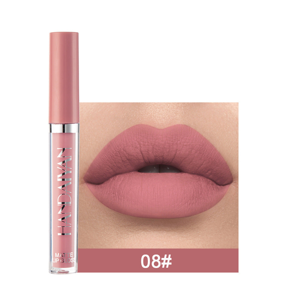 12-Color Matte Lip Glaze Liquid Lipstick