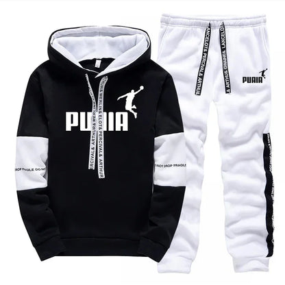 Hot Sales Mens Tracksuit Print Casual Sweatshirts Sportswear Single Piece Hoodie Pants Outdoors Gym Sports Jogging Mens Clothing
