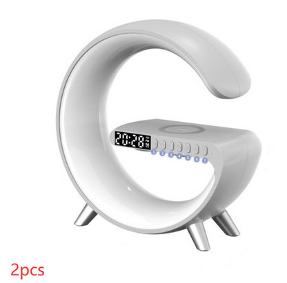 G Shaped LED Light Bluetooth Speakers - Smart Sound-Activated Wireless