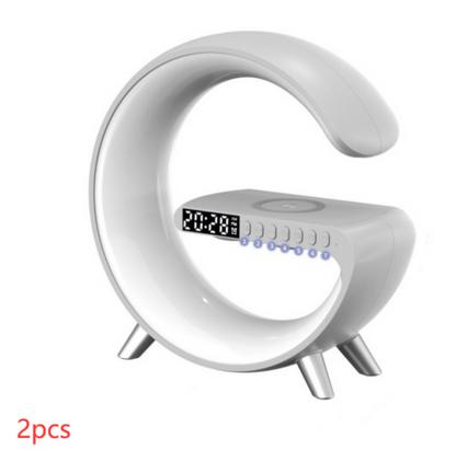 G Shaped LED Light Bluetooth Speakers - Smart Sound-Activated Wireless