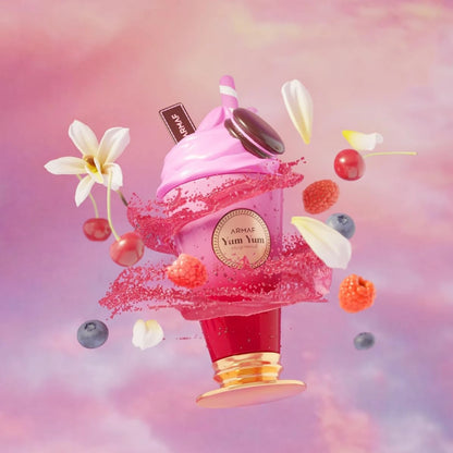 Armaf Yum Eau De Parfum 3.4oz 100ml Women Perfume Sweet Berry Vanilla Milkshake Gourmand Fragrance Long Lasting Dessert Spray Luxury Gift For Her Daily Dating Party