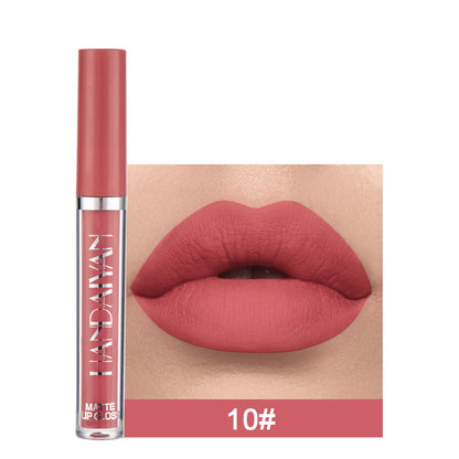 12-Color Matte Lip Glaze Liquid Lipstick