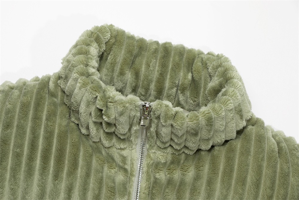 Polar Plush Stand-up Collar Cotton-padded Coat Men's Winter Loose