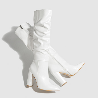 VivaVertix™ – Sharp Tip Long Heel Boots for Women