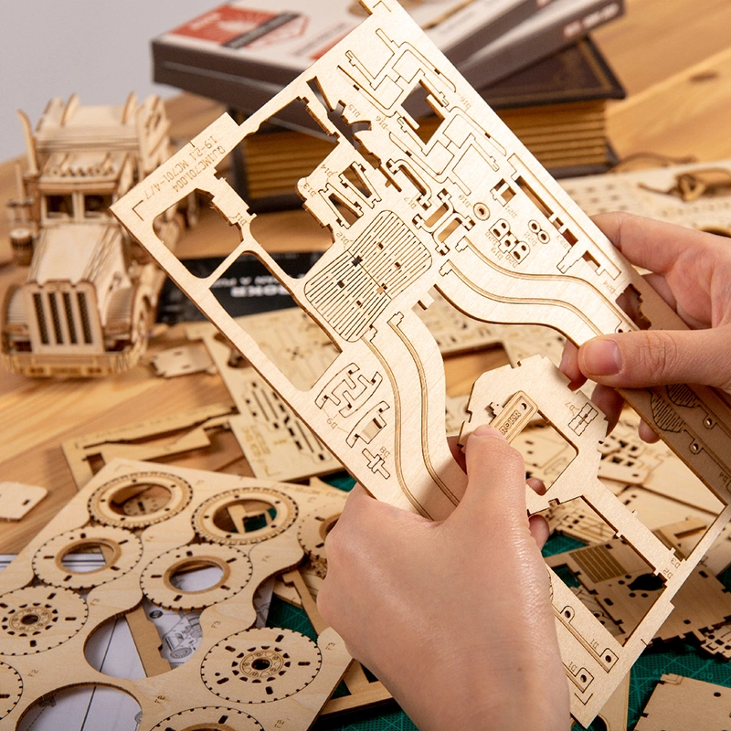 Assembly Model Toys Model Building Block 3D Wooden Puzzle