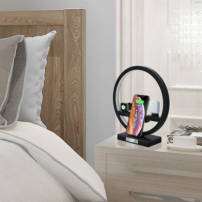 Fast Wireless Charger Dock Station US PLUG Black