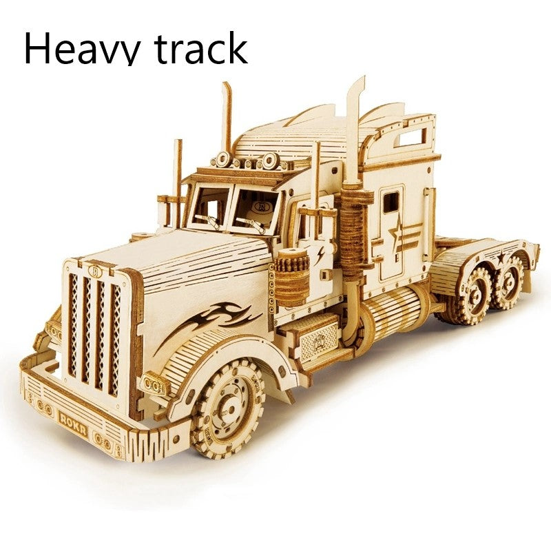 Assembly Model Toys Model Building Block 3D Wooden Puzzle