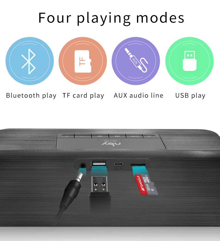 Portable Wireless 3D Stereo10W NBY Bluetooth Speaker