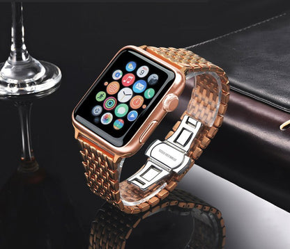 Stainless Steel Rose Apple Watch Band