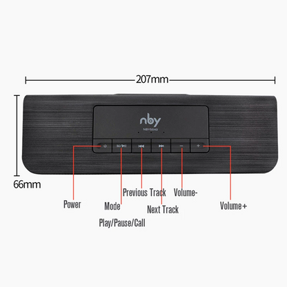 Portable Wireless 3D Stereo10W NBY Bluetooth Speaker