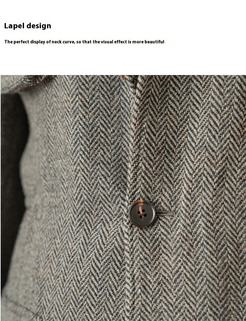 UrbanHaven™ – Men's Collar Safari Jacket for Business & Commute