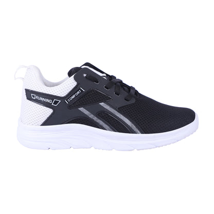 Men Lace Up Running Shoes, Black-01 (Size-6 UK)