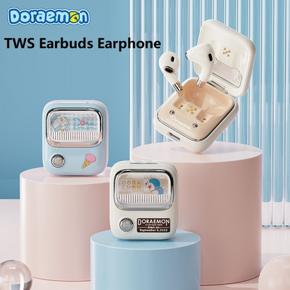 Doraemoned TWS Bluetooth Earphones Stereo Wireless 5.0 Bluetooth