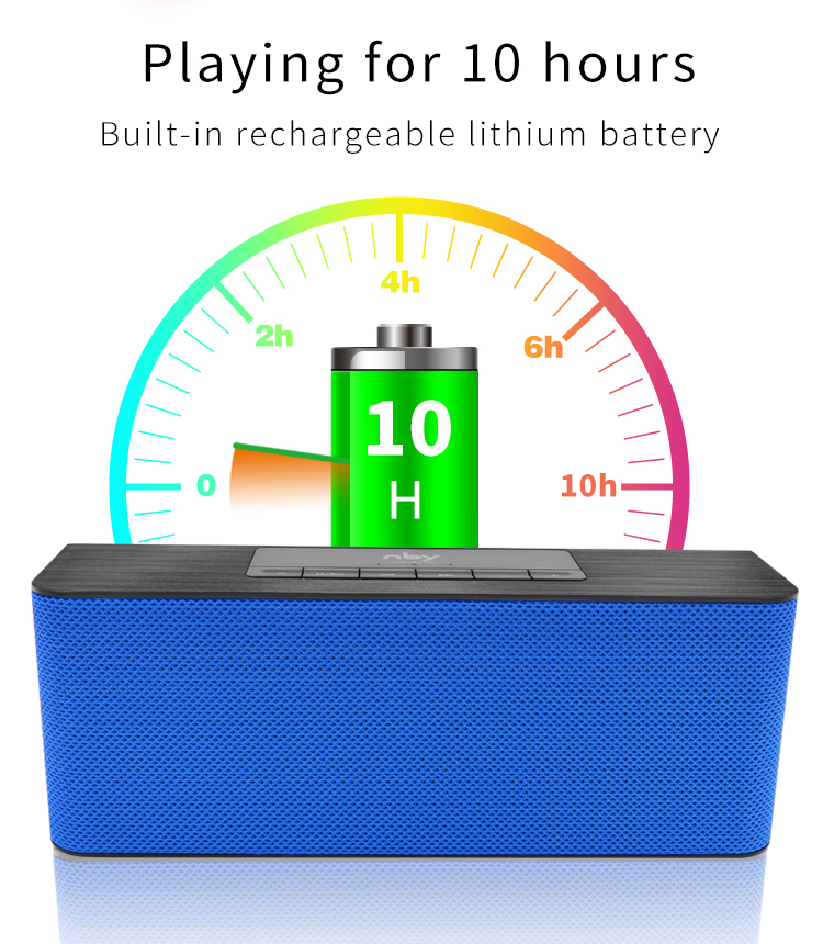 Portable Wireless 3D Stereo10W NBY Bluetooth Speaker