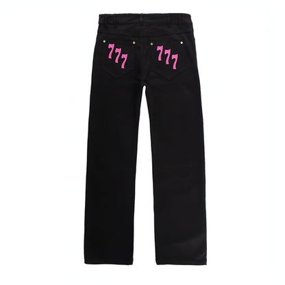 UrbanEdge™ – Embroidered Streetwear Jeans for Men