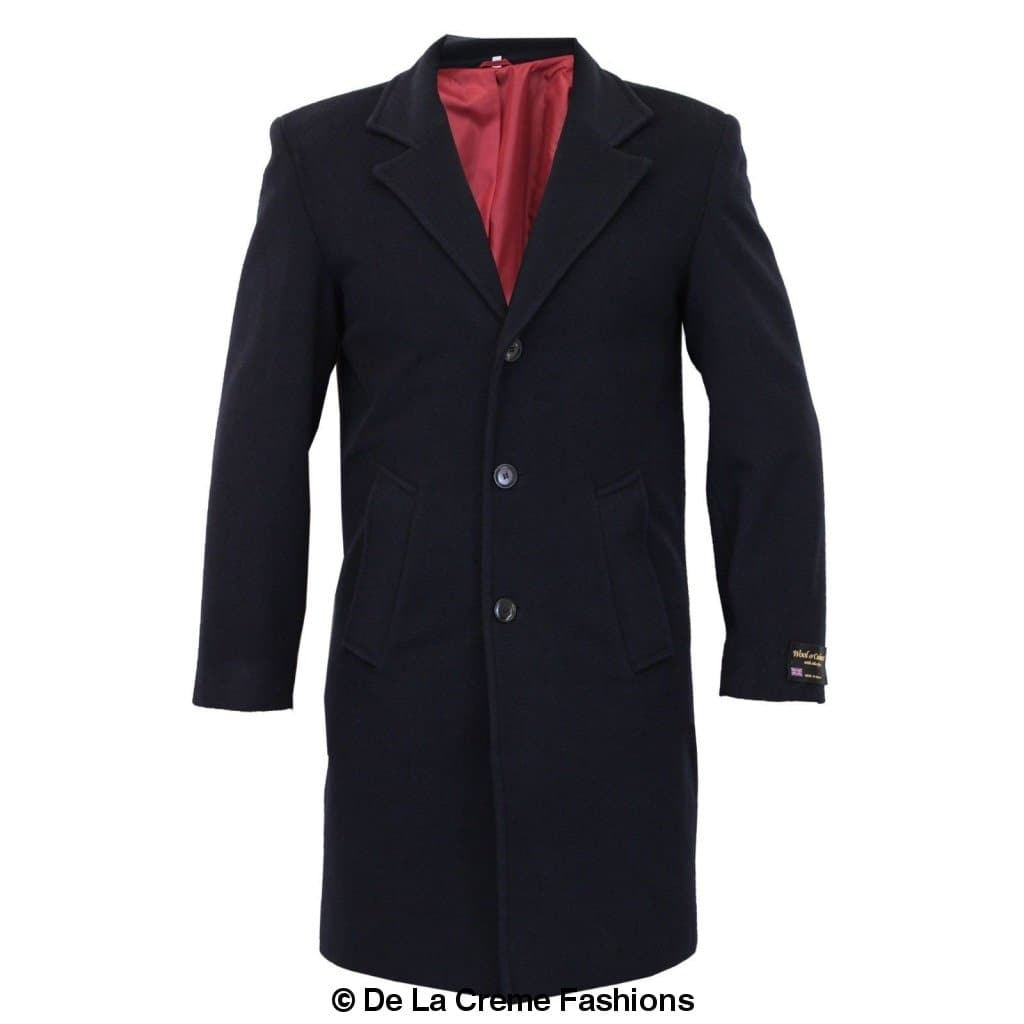 De La Creme MAN - Single Breasted Formal Security Overcoat