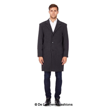 De La Creme MAN - Single Breasted Formal Security Overcoat