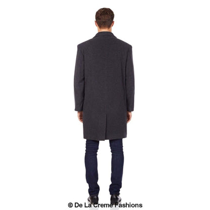 De La Creme MAN - Single Breasted Formal Security Overcoat