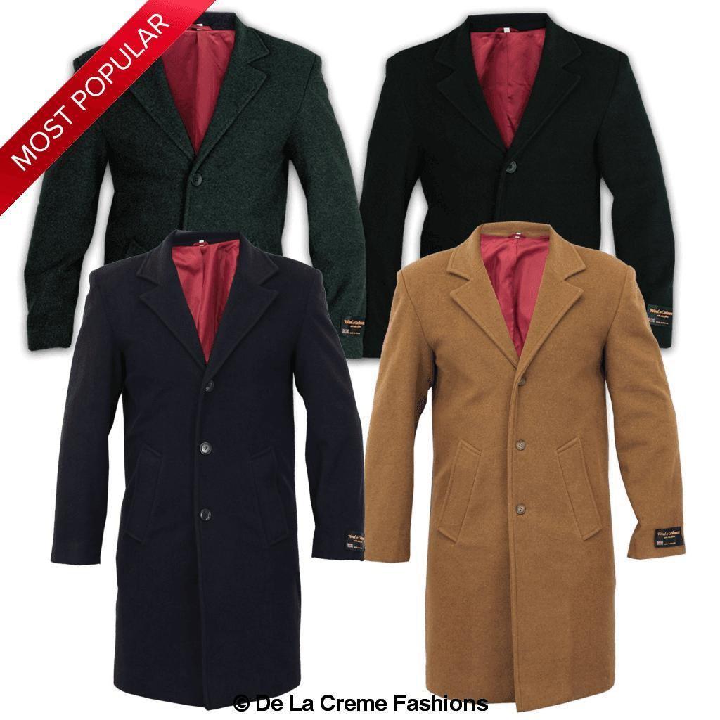 De La Creme MAN - Single Breasted Formal Security Overcoat