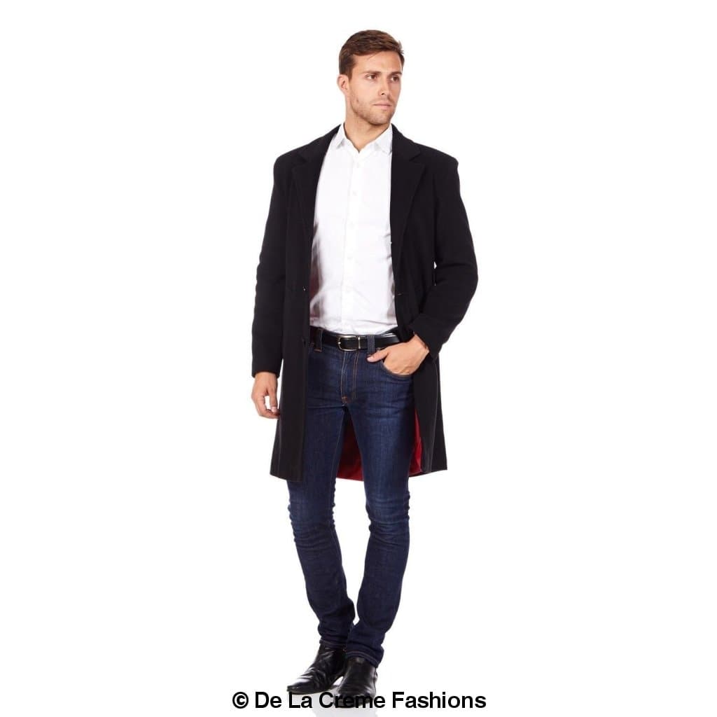 De La Creme MAN - Single Breasted Formal Security Overcoat