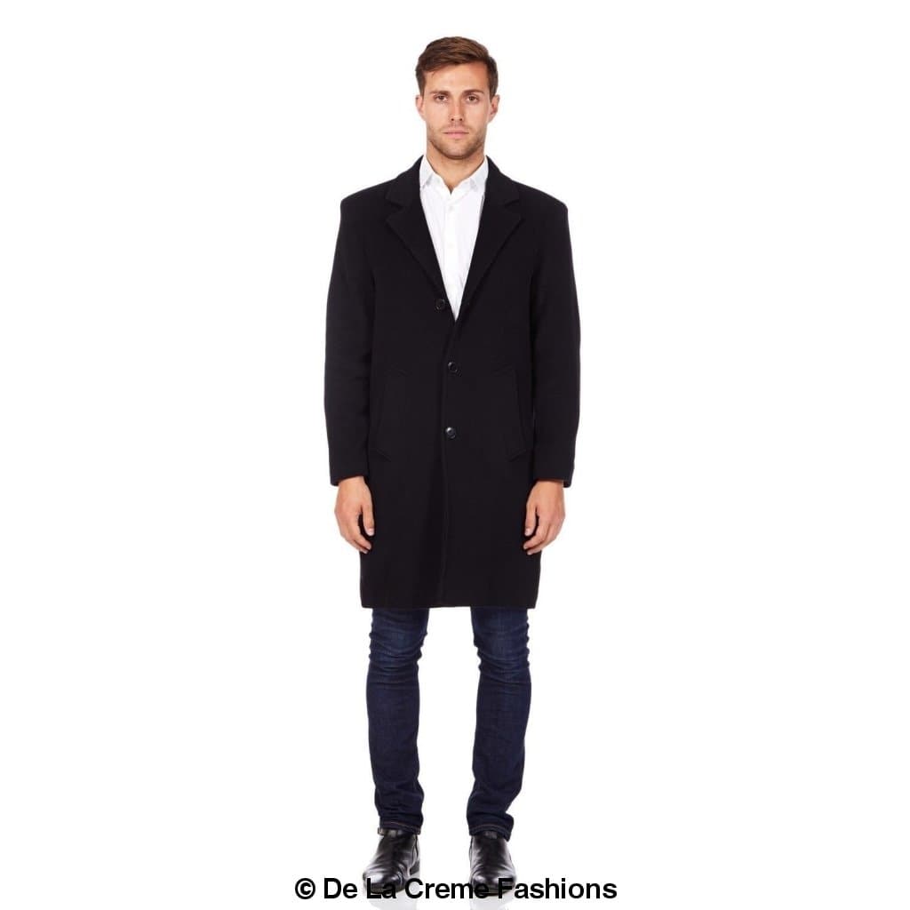 De La Creme MAN - Single Breasted Formal Security Overcoat