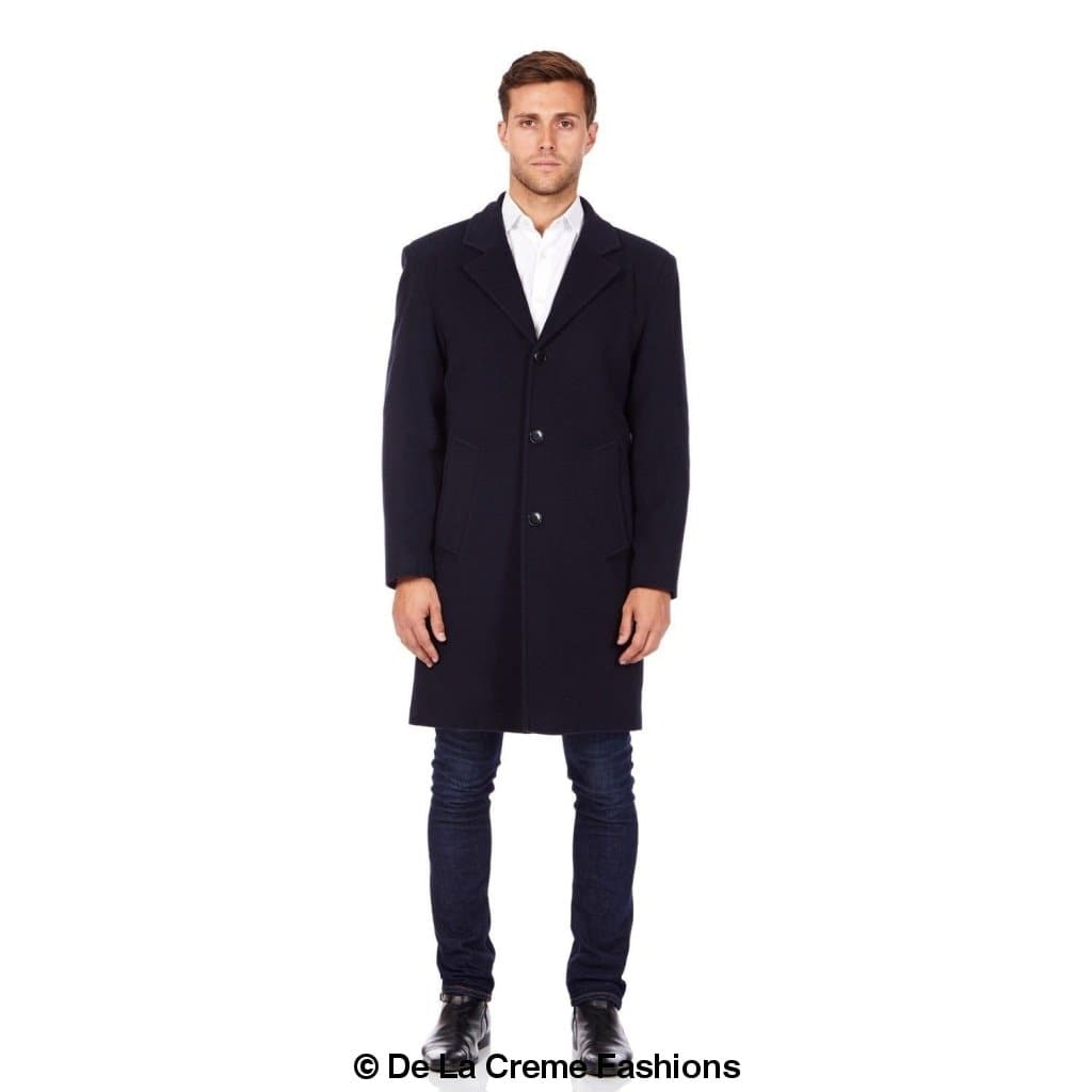 De La Creme MAN - Single Breasted Formal Security Overcoat