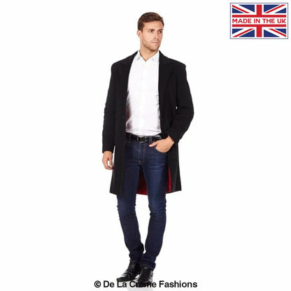 De La Creme MAN - Single Breasted Formal Security Overcoat
