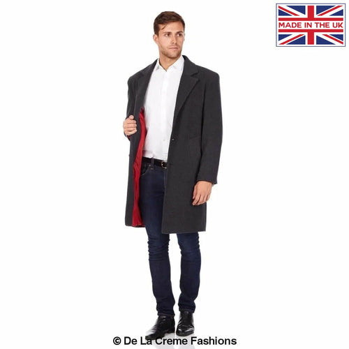 De La Creme MAN - Single Breasted Formal Security Overcoat