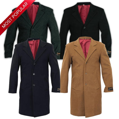 De La Creme MAN - Single Breasted Formal Security Overcoat