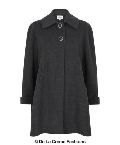 Wool and Cashmere Blend Swing Coat (1711)