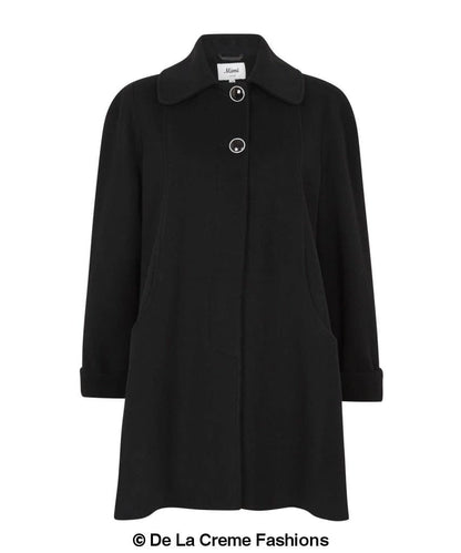 Wool and Cashmere Blend Swing Coat (1711)