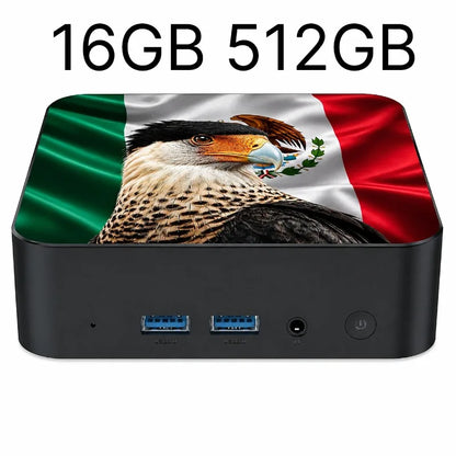 Powerful Portable Gaming Mini PC New Mexico Brazil Flag Core i3 6100 16GB 2TB M.2 SSD Win11 4K@60Hz HD