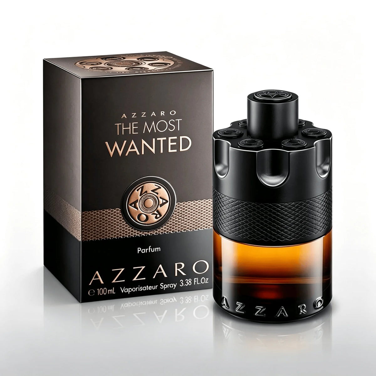 Azzaro The Most Wanted Parfum Unisex Spray 3.3 Fl Oz 100ml Intense Long‑Lasting Woody Fragrance Natural Spray Luxury Perfume Cologne Brand New In Box Premium Fragrance Gift for Men & Women