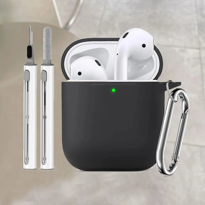 Clearance_For Apple AirPods 2nd/1st Generation Charging Case For Airpods Case Cover 2&1 with Cleaner Kit Soft Silicone Protectiv